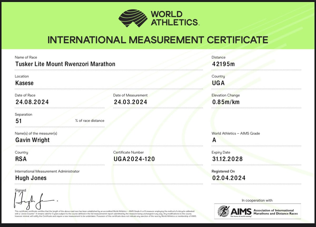 wekesa_amos's tweet photo. Breaking News hehe 

Uganda officially has 3 certified routes by the world athletics federation and in a few weeks, Uganda will also be on the world athelitics federation website 

This means you can qualify for Olympics here in Uganda https://t.co/3gwxWOwAnQ