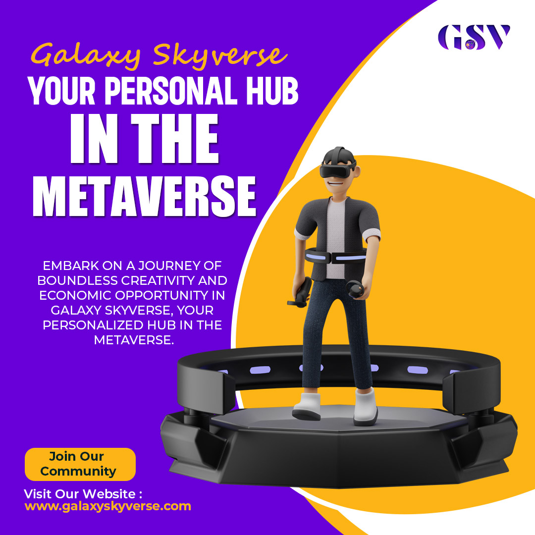 Enter the boundless realm of Galaxy Skyverse: Your ultimate Metaverse haven.

🙋Join Our Community
🌐Website: galaxyskyverse.com

 #MetaverseJourney #DigitalAdventures #VirtualRealityEscape #LimitlessPossibilities #GalaxySkyverse