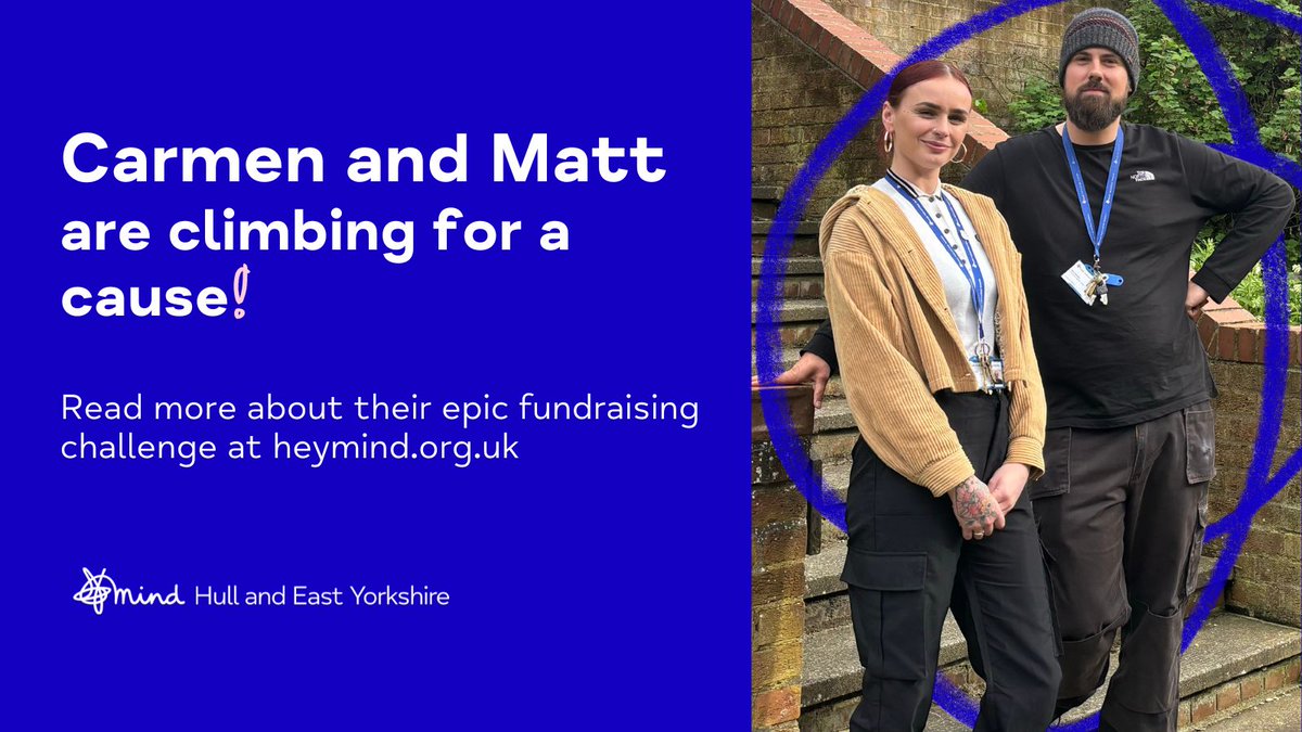 Carmen and Matt are climbing for a cause😊 Read more about their fundraising challenge here buff.ly/49IipIq Visit buff.ly/3Q5DMN0 to donate💙