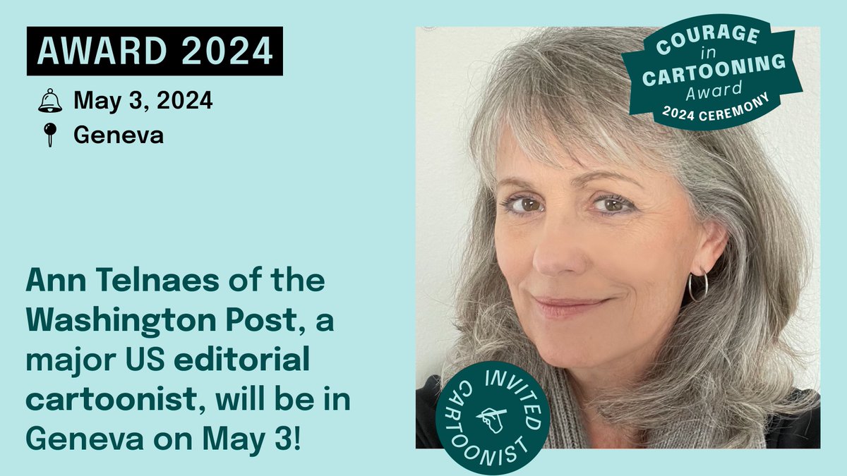 ✊✏️ AWARD 2024 🏆 No one captures #Trump like her! A major figure in the #editorial #cartooning world will join our panel discussion on #women #cartoonists. 🔔 May 3, 2024 📍 Maison de la Paix, Geneva Graduate Institute ✏️ Register for the event: bit.ly/prix-fcf