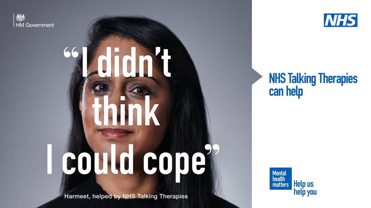 Struggling with feelings of depression, excessive worry, social anxiety, post-traumatic stress or obsessions and compulsions? NHS Talking Therapies can help.
Your GP can refer you or refer yourself at orlo.uk/EXPPk
#ItsOkToAskForHelp