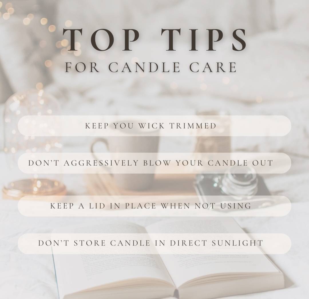 How to achieve the most out of your candle. 

Share and save to whoever needs to hear this!

#candleaddict #candlelover #candlecare #smelltheroses
