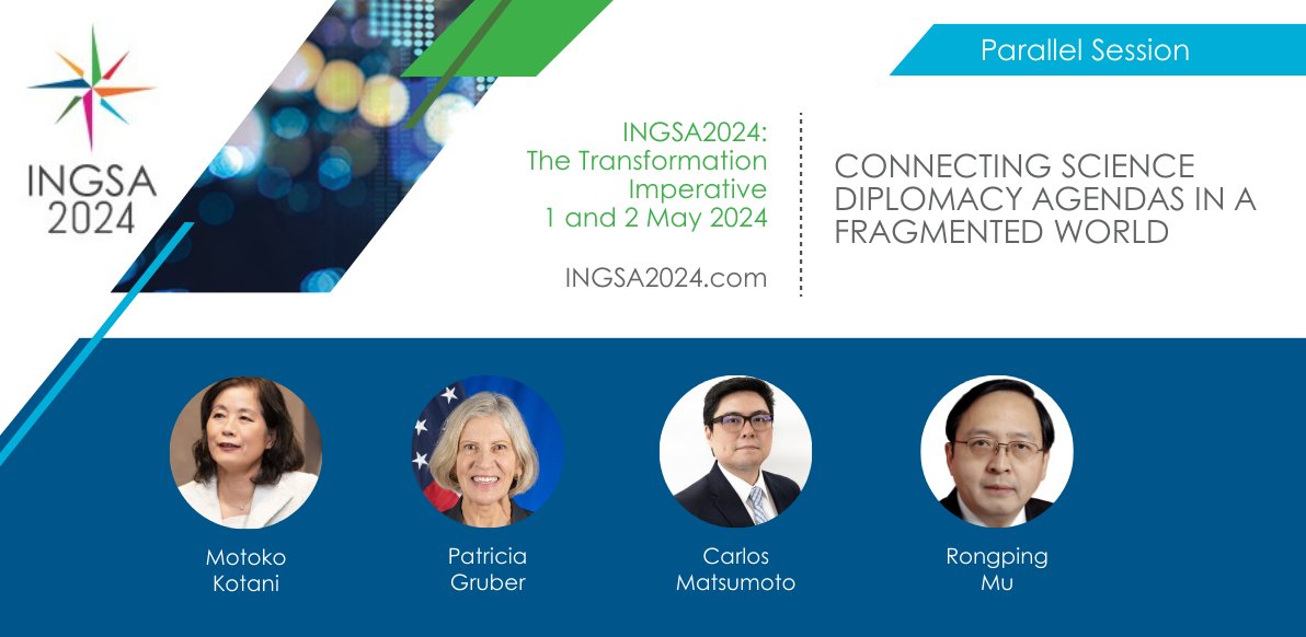 Introducing the parallel session on 'Connecting Science Diplomacy Agendas in a Fragmented World.' In a time of isolation, we're bridging gaps between national and regional initiatives to unleash the full potential of #ScienceDiplomacy. Visit ingsa2024.com for more