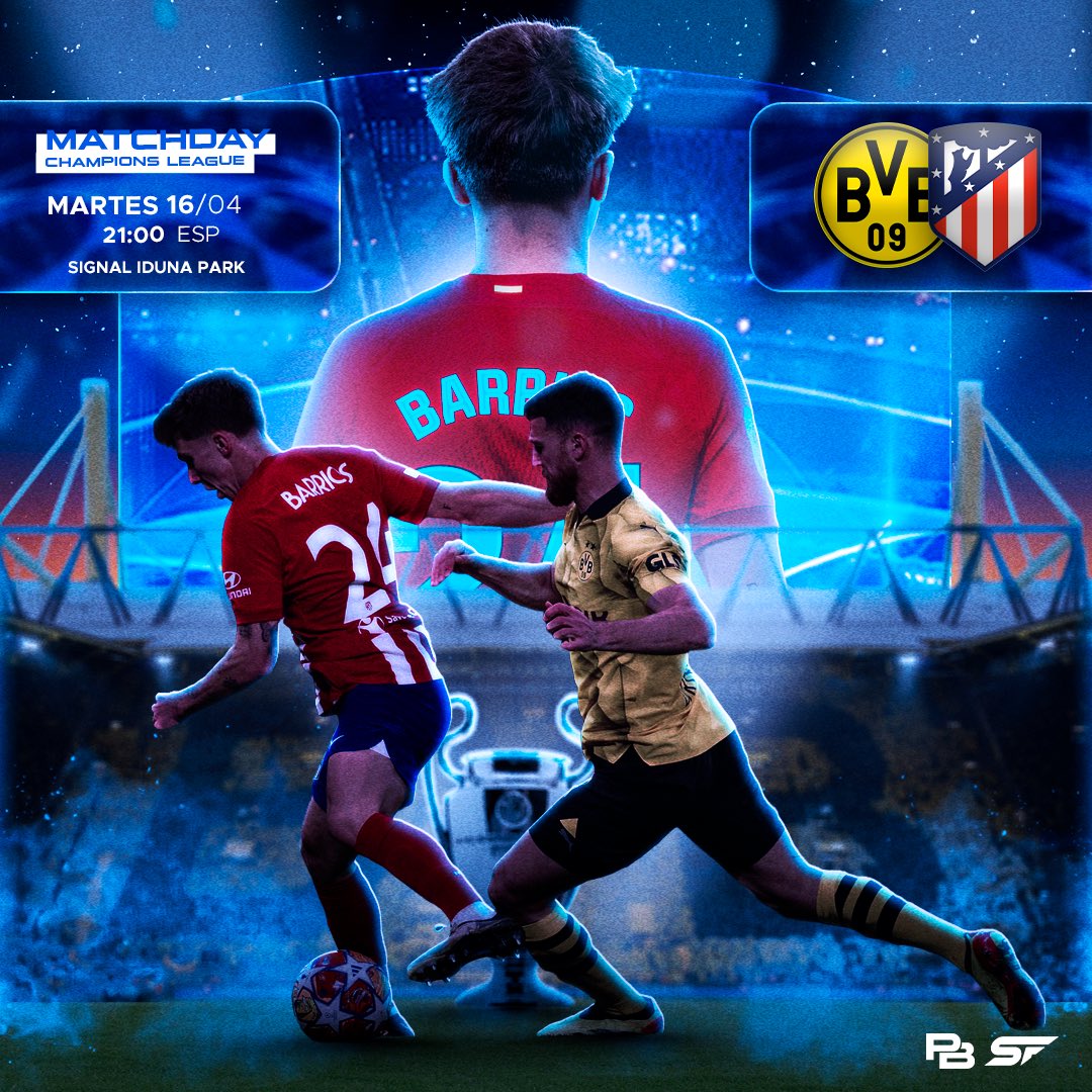 ¡Todos JUNTOS! ❤️🤍 🆚 Borussia Dortmund 🏟️ Signal Iduna Park ⏰ 21:00