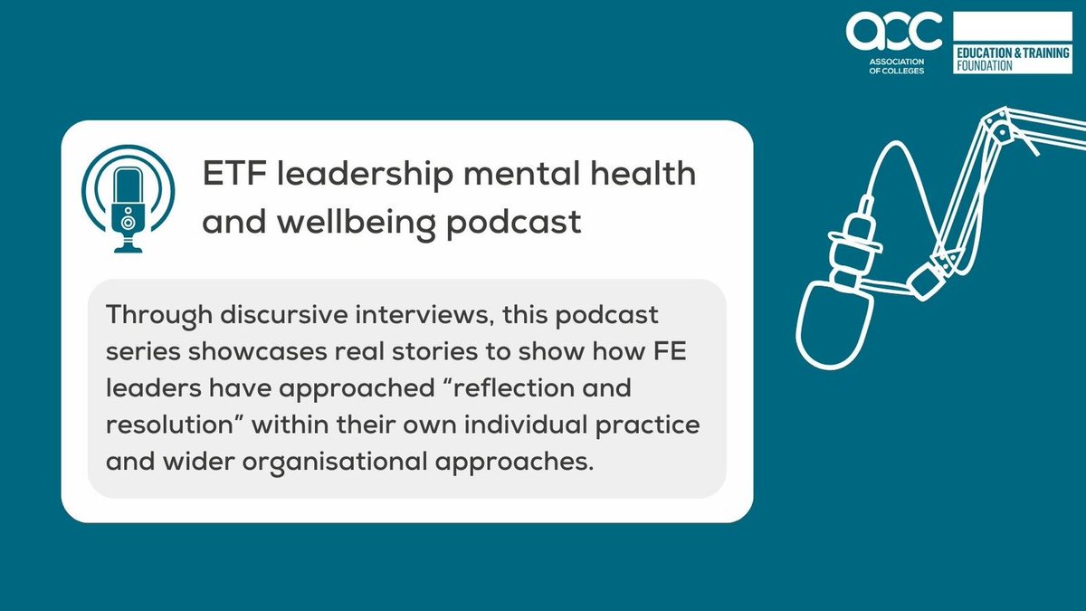 In episode six of our leadership mental health and wellbeing podcast series produced with @E_T_Foundation, @polly_harrow has a candid conversation with Colin Booth, @LuminateEdGroup, about managing sector pressures and seemingly unmanageable workloads. open.spotify.com/episode/5RO0xy…