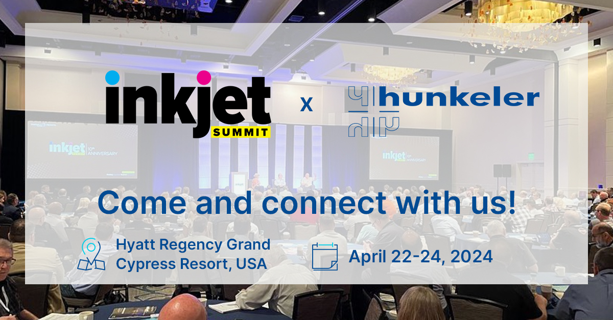 Together with @standard_finish , Hunkeler takes part at the Inkjet Summit 2024 on April 22-24🖇️ Daniel Erni and Oliver Gaberthüel are looking forward to the exciting event in Orlando! 🔗 Learn more here: ijsummit.com #InkjetSummit #InkjetSummit2024 #hunkeler