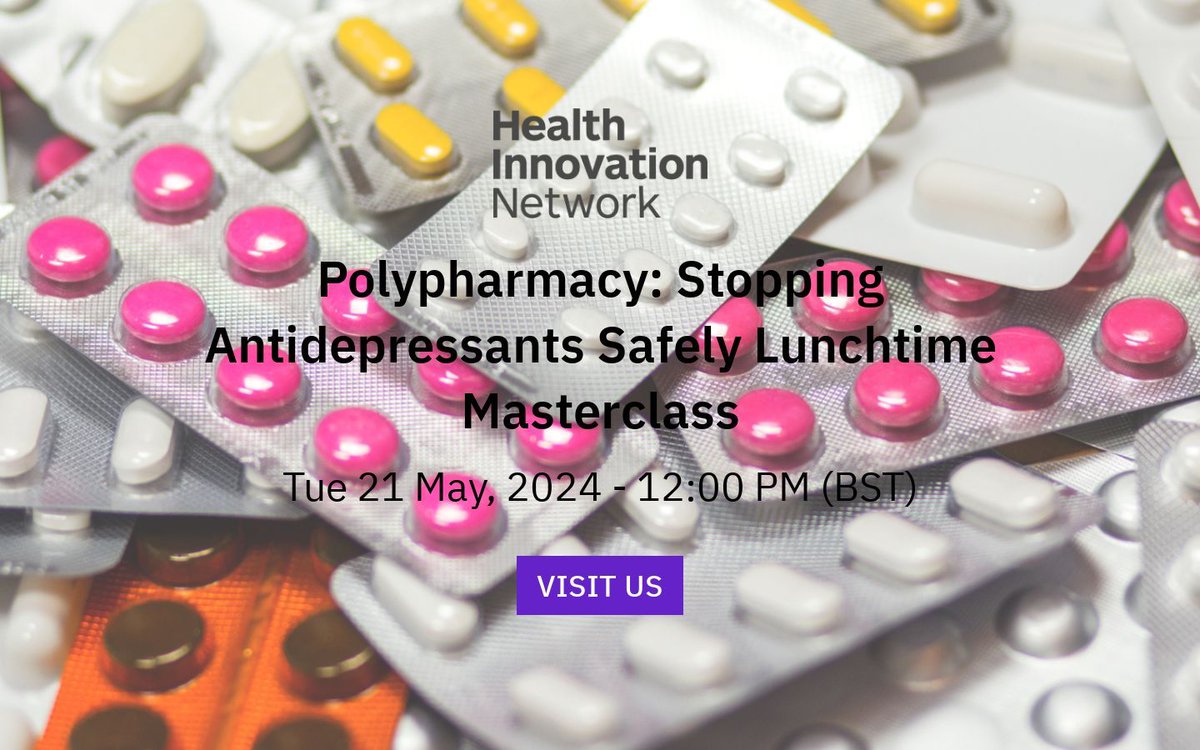 Join expert Dr Mark Horowitz for this webinar on stopping antidepressants safely and managing withdrawal symptoms, an essential masterclass for clinicians who prescribe these medicines. Sign up now: buff.ly/3VHHUX6