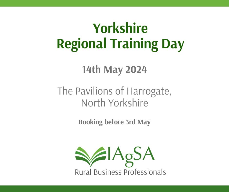 🥬 YORKSHIRE TRAINING DAY! 🥬 📅 Book by May 3rd: ow.ly/Ry1h50R5PJh Empower & inspire! Grow skills, expand network, gain practical knowledge. Connect with like-minded individuals passionate about advancing agriculture careers! #IAgSA #TrainingDay #YorkshireAgriculture