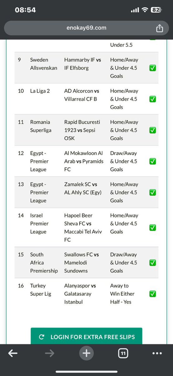 15/16 games booooom yesterday for free on enokay69.com 🎉🔥