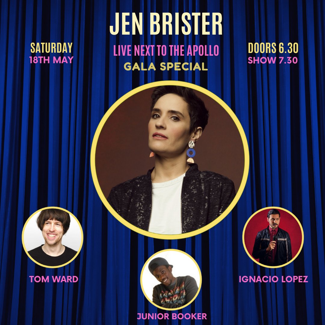 ⭐ GALA SPECIAL - LIVE NEXT TO THE APOLLO ⭐ 📅 Friday 19 April 2024 ⏲️ 19:00 ...With four legendary TV comics and one special guest! 🎟️ Book now >> ow.ly/JLQa50Reh96 🔗