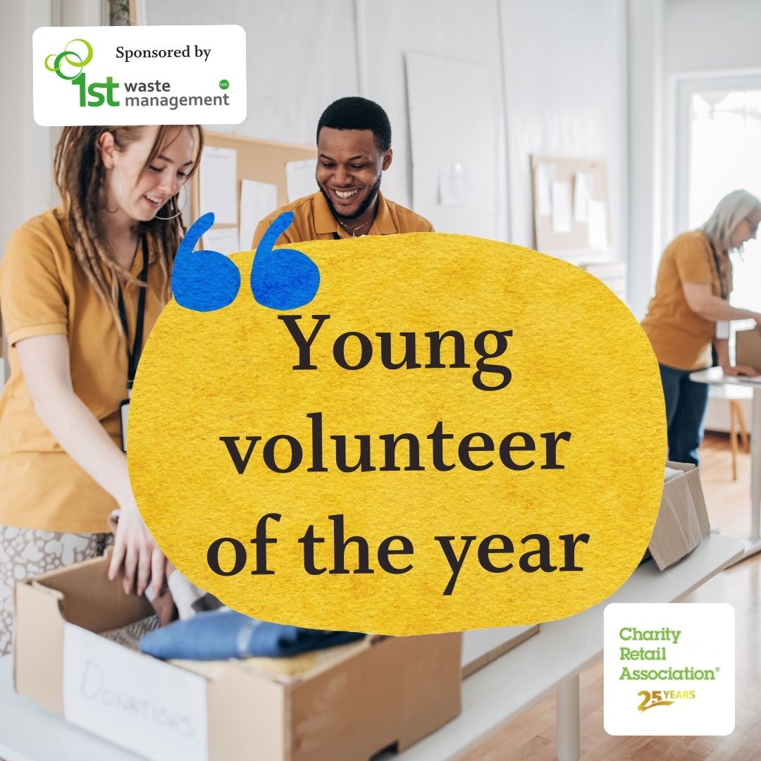 The Young Volunteer of the Year Award recognises the positive difference that young volunteers have made to charity retail over the last year. 👏 Nominate your fantastic young volunteers by 22nd April, here: charityretail.org.uk/young-voluntee… #CharityRetailAwards #CharityShops
