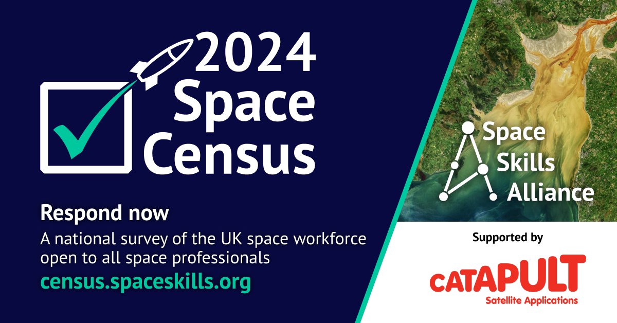 The 2024 Space Census is now open! This is a national survey of the UK space workforce, helping to improve what it’s like to work in the sector, tackle discrimination, and make the sector more attractive to new recruits. Make sure you’re counted, visit census.spaceskills.org