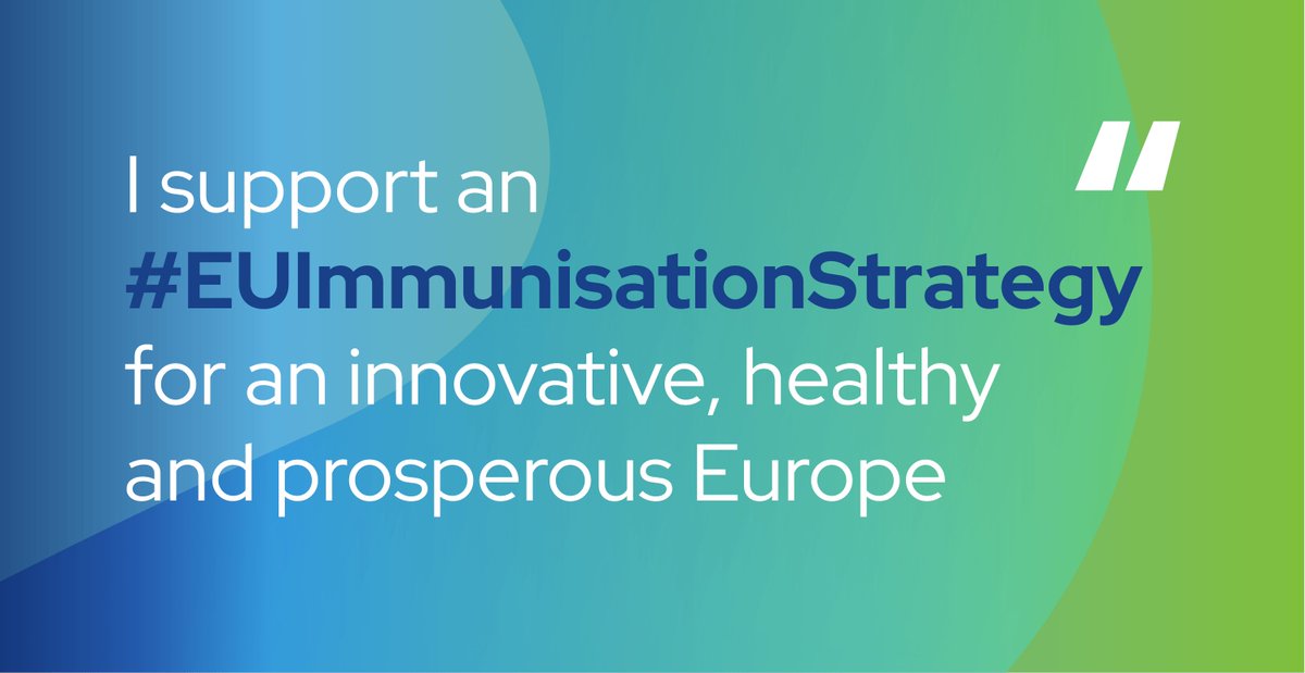 Through #immunisation, the spread of many diseases has been curbed or significantly reduced, making Europe healthier and more prosperous. There is still more we can do to unlock the full potential of immunisation. It is time for an #EUImmunisationStrategy 💪🩺 @VaccinesEurope