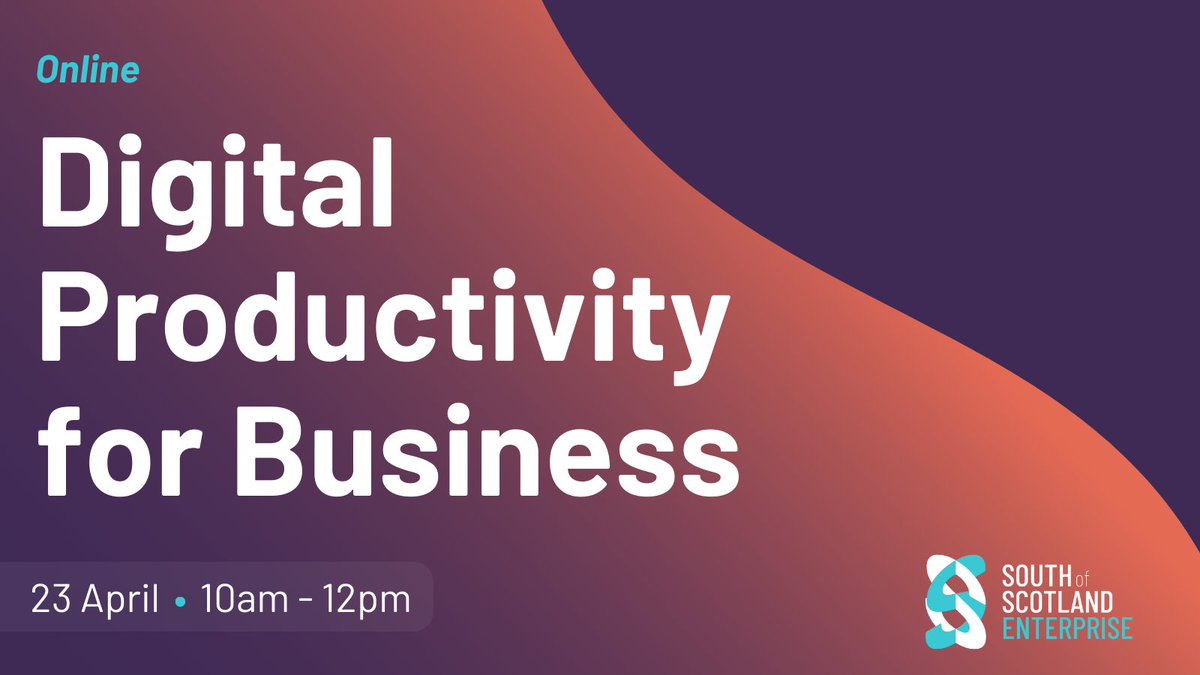 🚀 Ready to supercharge your digital productivity? Sign up to hear about how using digital software and tools could innovate and increase productivity in your business. 🗓️ 23 April, 10am - 12pm 💻 Online event Register below ⬇️ southofscotlandenterprise.com/events-trainin… #SuccessStartsHere