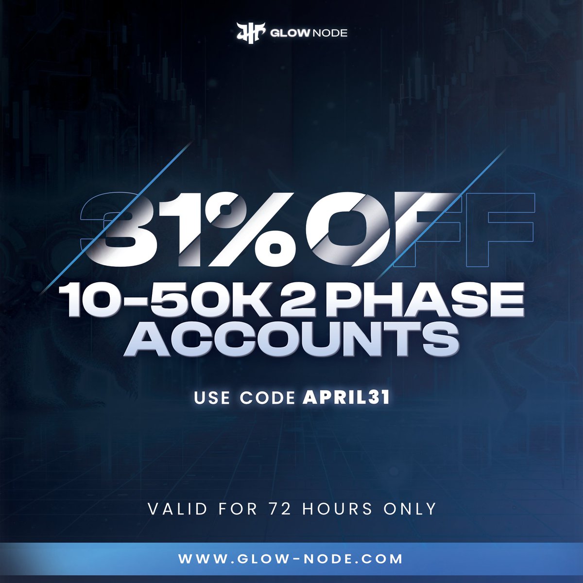 1MrGold1's tweet photo. π₯ Glownode Trading Solutions π€
*Empowering Traders with Capital*
---
Unlock Your Potential with Glownode:
Access up to $200k Capital π°
---31%-off--π₯
Our Package Offers:
- Phase 1 Target: 8%
- Phase 2 Target: 5%
- Maximum Drawdown: 10%
- Payout Every 14 Days
- Competitive Pricing
- Up to 90% Profit Share
- Swap-Free Trading π₯
https://t.co/nfp814n1ZX
