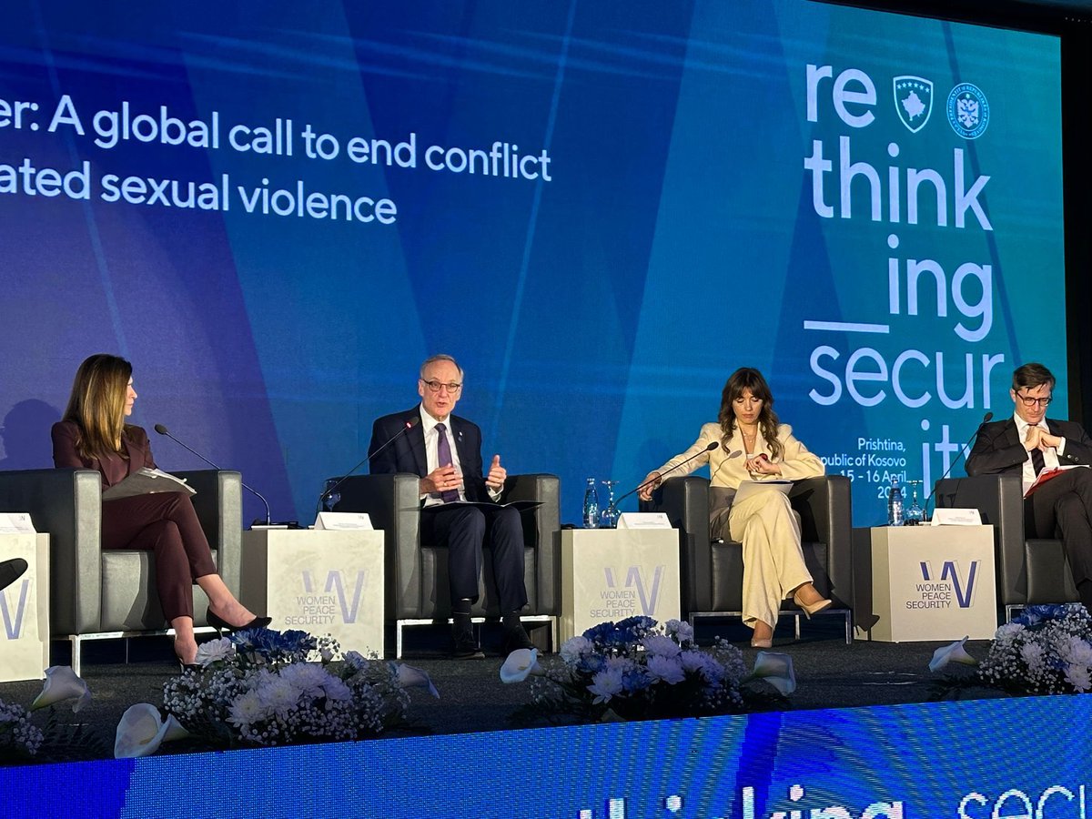 Very great address of the Parliamentary Secretary @Rob_Oliphant on the plenary session #Voices matter: A global call to end conflict related sexual violence to the WPS Forum 2024 in Prishtina. 

#WPSRKS2024
🇽🇰 Prishtina, Kosovo
👉 wpsforum-rks.org
#CanadainKosovo 🇨🇦🤝🇽🇰.