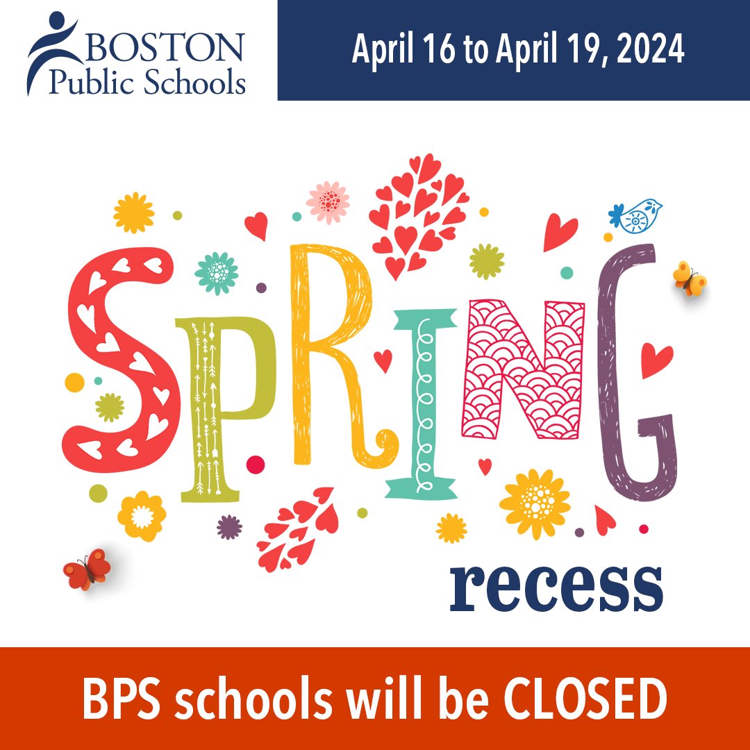 Enjoy a safe, healthy and restful Spring Recess, and we look forward to seeing you all again next week!