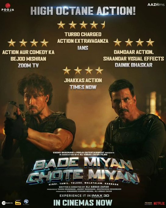 #BadeMiyanChoteMiyan emerges as the second biggest weekend opener for #AkshayKumar in Germany post-pandemic. #AkshayKumar #TigerShroff #PrithvirajSukumaran #BMCM #BadeMiyanChoteMiyanReview