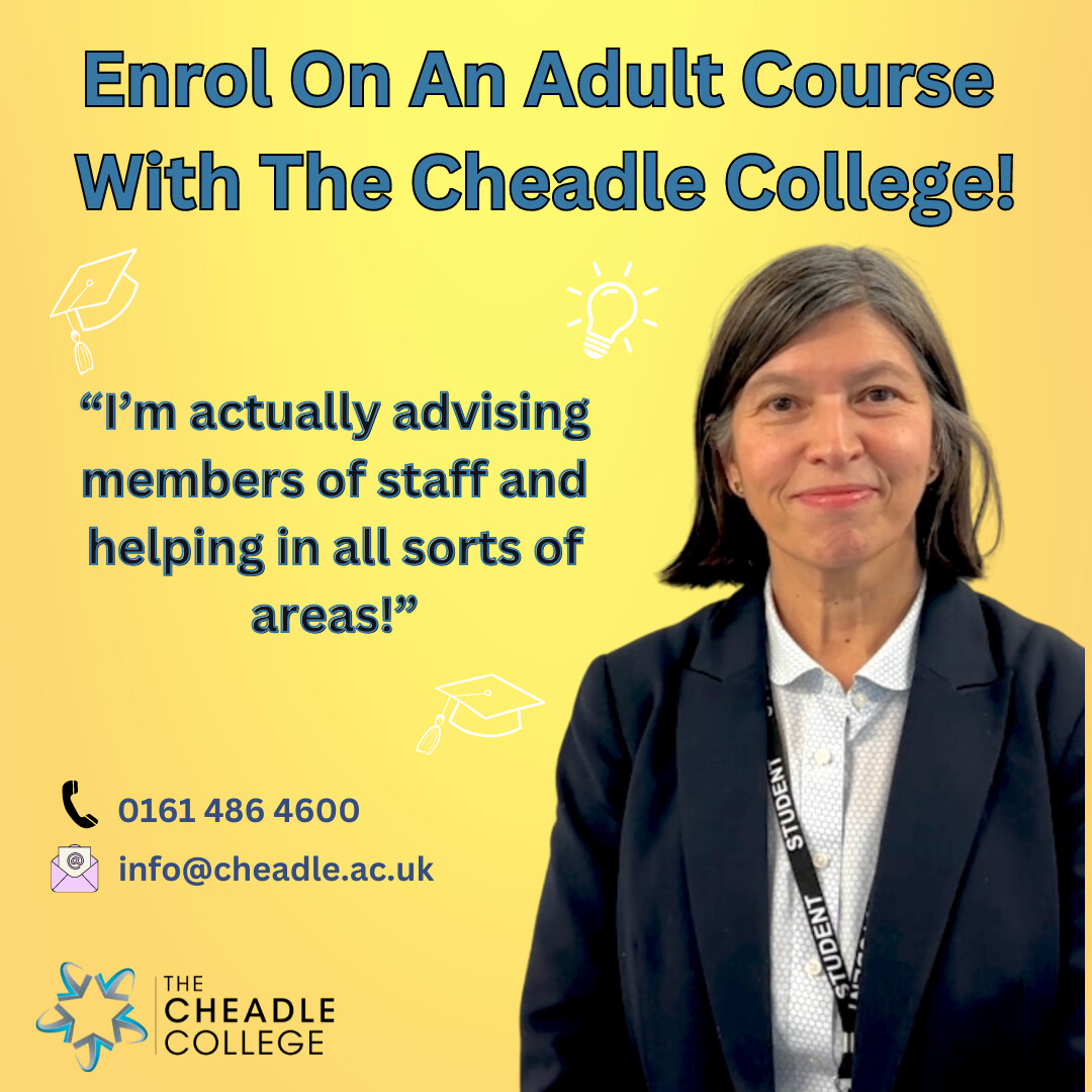 😃Samina says that completing one of our adult courses has given her the skills and knowledge to be able to help and advise staff members at her organisation... She has been taken on as a permanent member of the team

#cheadle #adultlearning #adultcourse #upskill