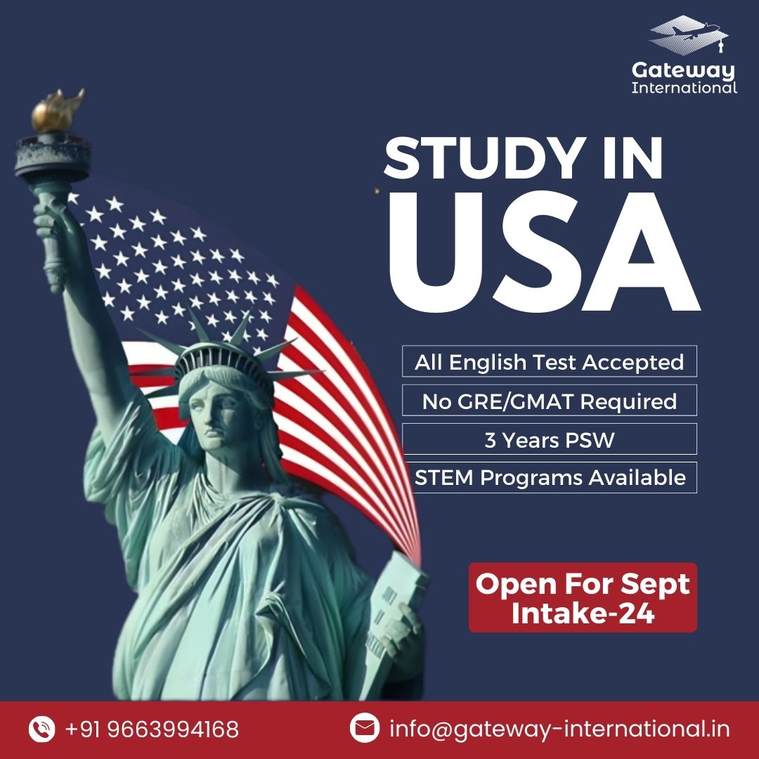 Study in the USA! Ace exams like IELTS, TOEFL, PTE, GRE/GMAT, and Duolingo for top universities.  Enjoy 3 years of PSW ! 🇺🇸
STEM Program Available

 #StudyInTheUS #StudyInTheUSA #HigherEd #DreamBig #education #study
Visit Us: bit.ly/3jwpHL7