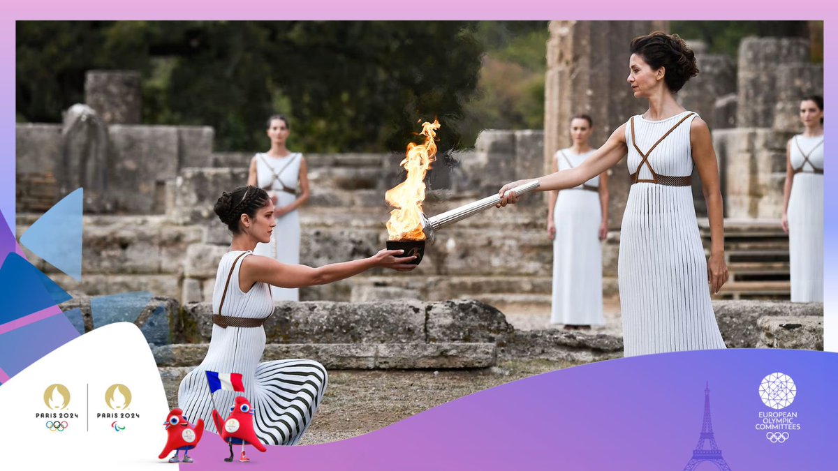 📲To access the Olympic flame Lighting Ceremony LIVE, please click here: olympics.com/en/paris-2024/…