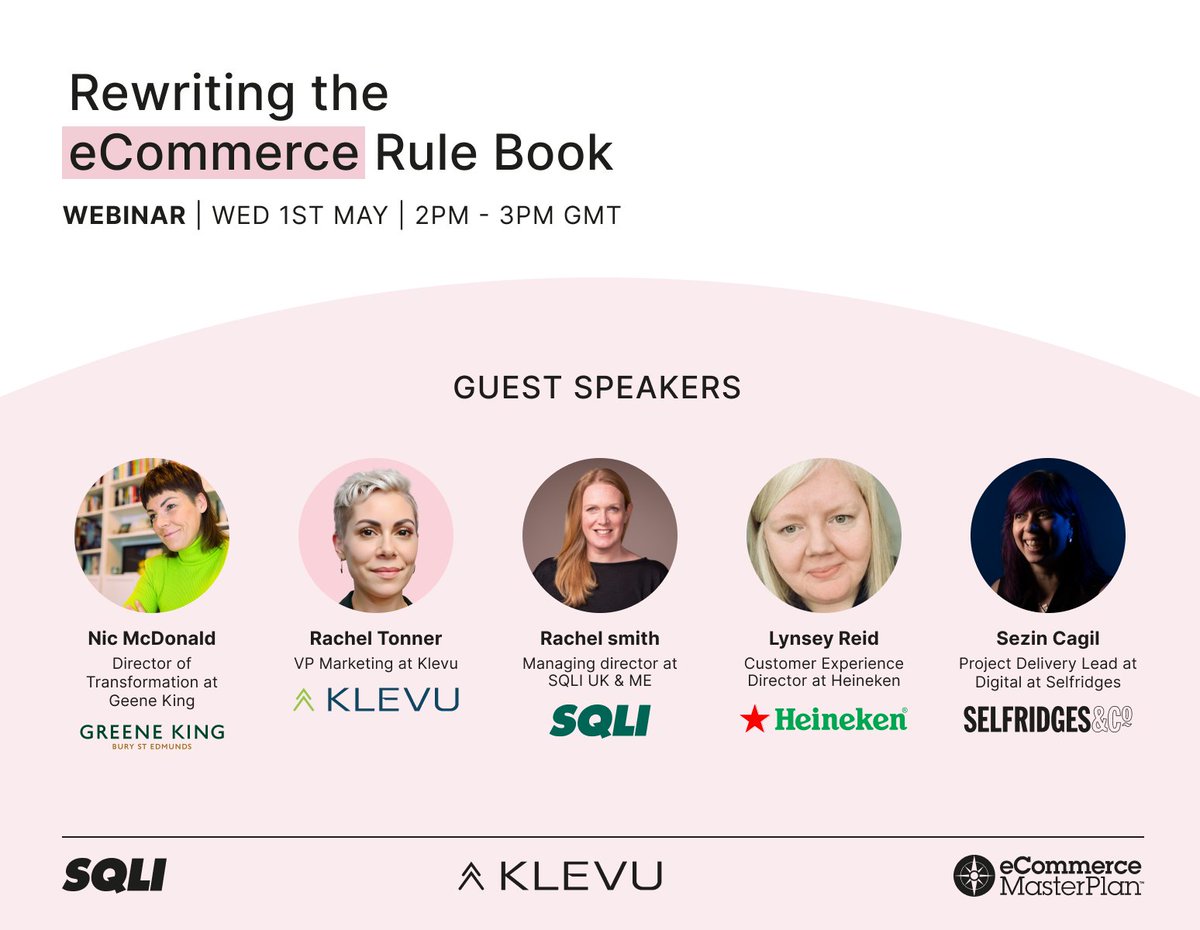 Join us for what promises to be a great webinar. bit.ly/3JF7Zit

#womeninecommerce #womenintech  #DigitalTransformation