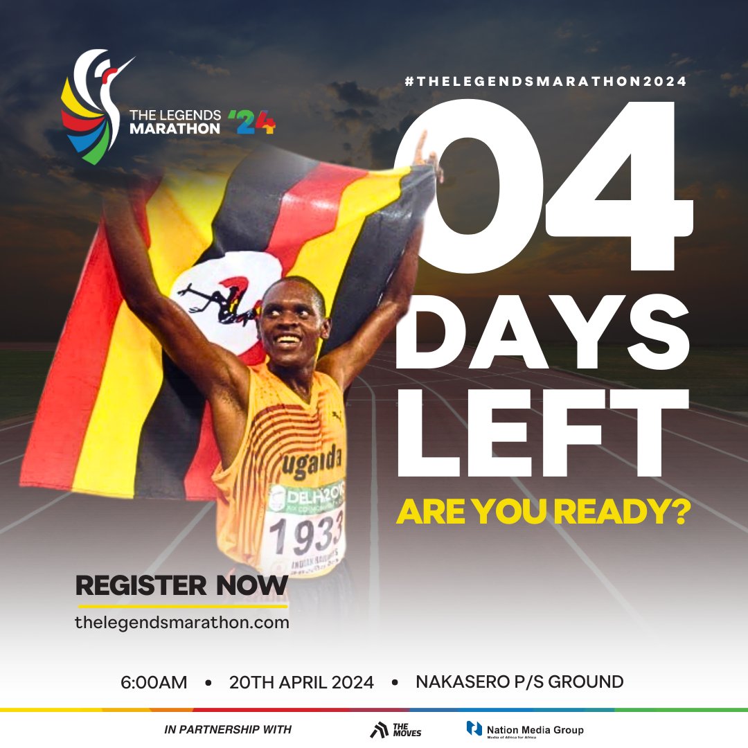 If you haven't registered yet, it's not late, you can still do that. Register at: thelegendsmarathon.com and let's take over Kampala streets. #thelegendsmarathon2024 @SebeiNation @markthesugarboy lets rally Sabinys