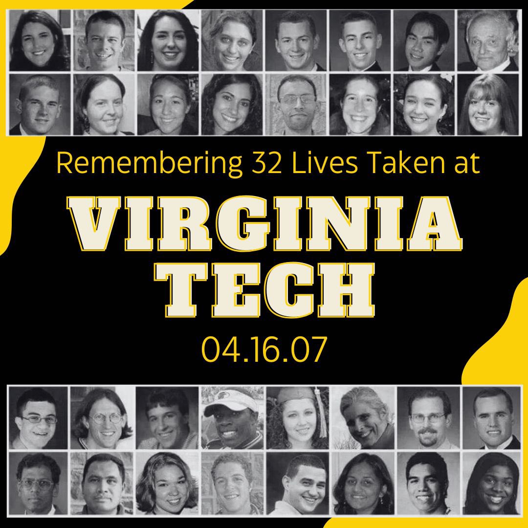 April 16th, 2007, Virginia Tech became the site of the deadliest school shooting in American history. The massacre consisted of two separate attacks, resulting in 32 killed and 17 wounded. Our hearts are with those whose lives were forever altered by this tragedy 17 years ago.