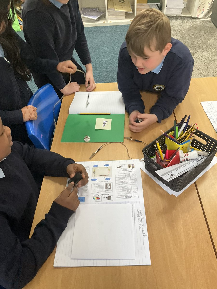 StBernardsep's tweet photo. T4 are having a science day on electricity #stbScience https://t.co/HjDW4C2l9H