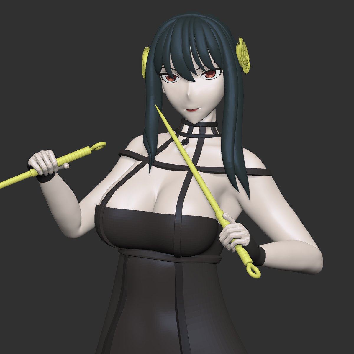 Very early WIP of Yor Forger from Spy x Family.

#yorforger #spyxfamily #blender #zbrush #characters #3d #CGI #render #art #Girls #anime #fanart #waifu #sculpting #modeling #animecharacter #zbrushsculpt #CharacterDesign #DigitalSculpting #3DPrintedFigurine