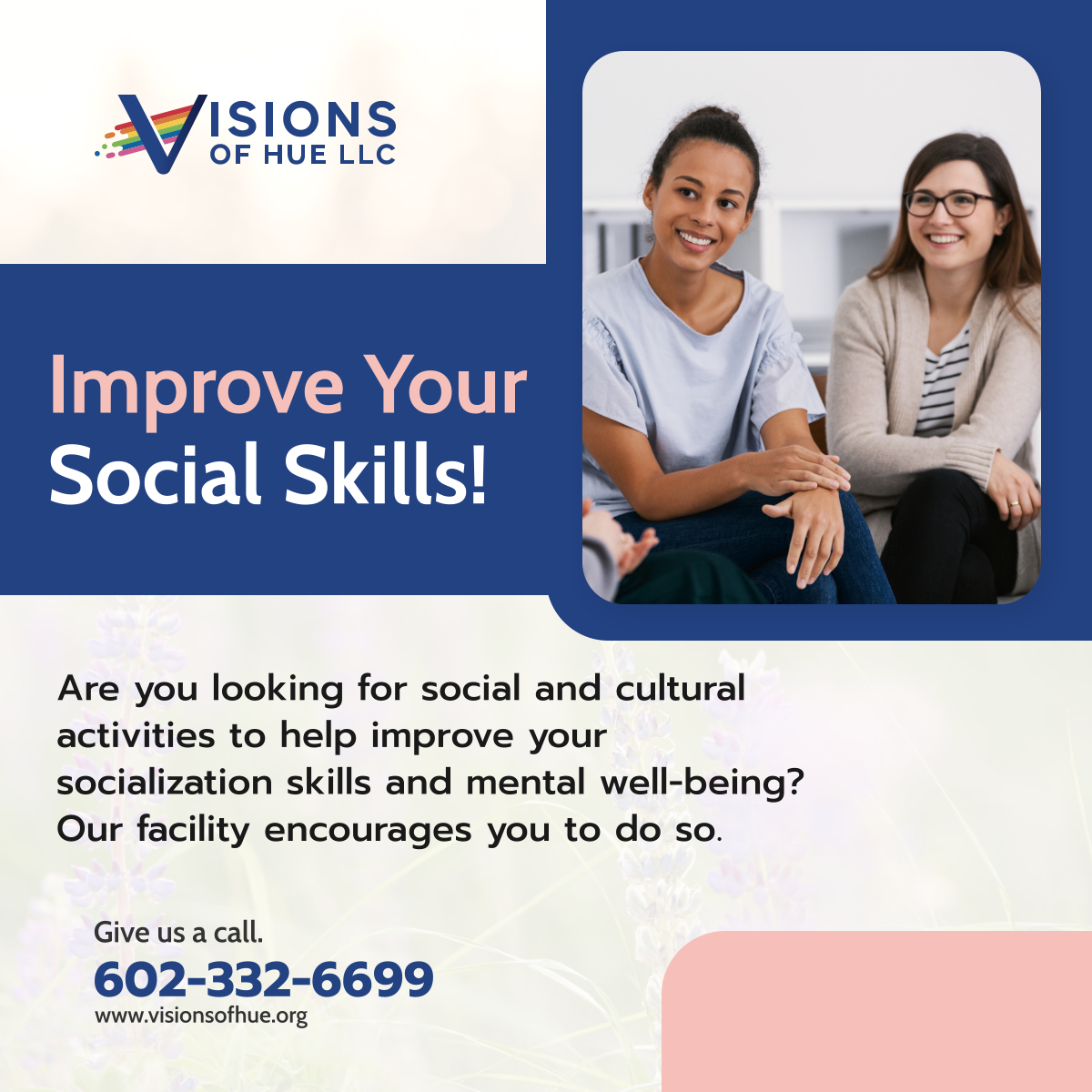 Our various program activities will expose you to different social citations, such as arts, photography, painting, movies, night parks, outings, and more. Get in touch with us today! 

#GoodyearAZ #SocialSkills #BehavioralResidentialTreatmentFacilities
