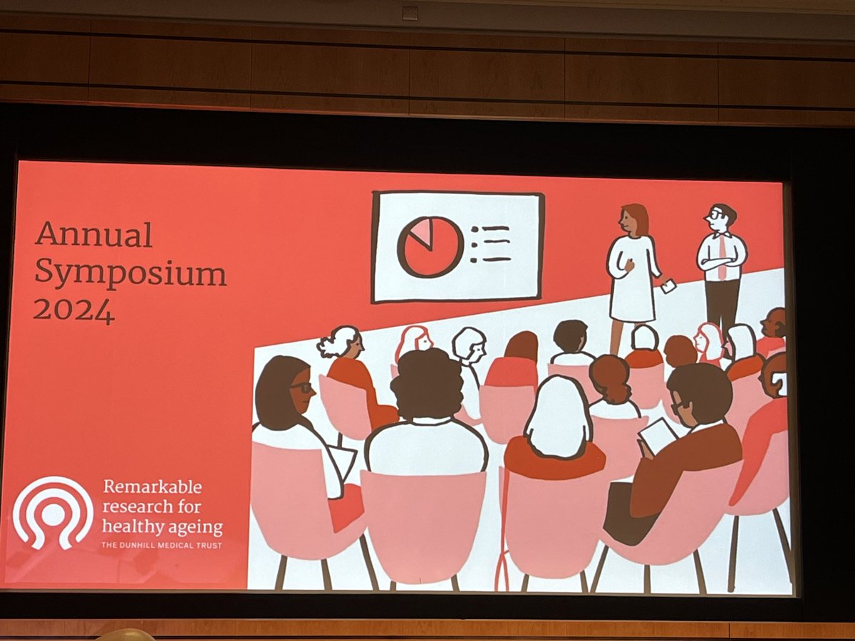 Great to be here @ExploreWellcome for @DunhillMedical annual symposium who “fund the remarkable science and the radical social change needed for healthier older age” hearing from Sue Kay Chief Executive to set the scene #investorsinhealthyageing