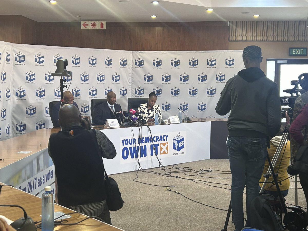 The IEC is briefing the media on the election timetable, 70political parties and 11 independent candidates will be contesting the national and provincial elections. #sabcnews