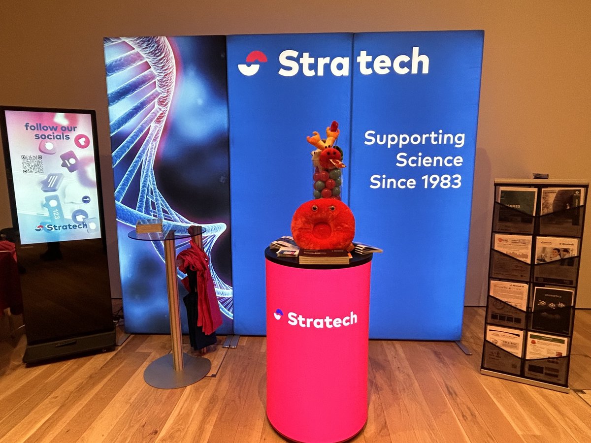 First full day of #BSDBGenSoc2024 @_BSDB_ @GenSocUK Don't forget to drop by to enter our competition #guesstheballs to be in chance of wining @GIANTmicrobes Plus @SitalPStratech @Adam_Stratech are on hand to discuss all things #Genetics #epigenetics #antibodies #zebrafish #DNA