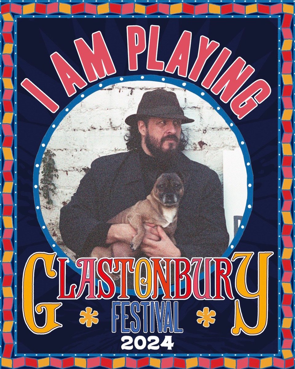 That's right, the full band and I play @glastonbury 7pm Saturday evening on the awesome @FieldOfAvalon stage. Shouldn't clash with Shania. Let's go girls.....