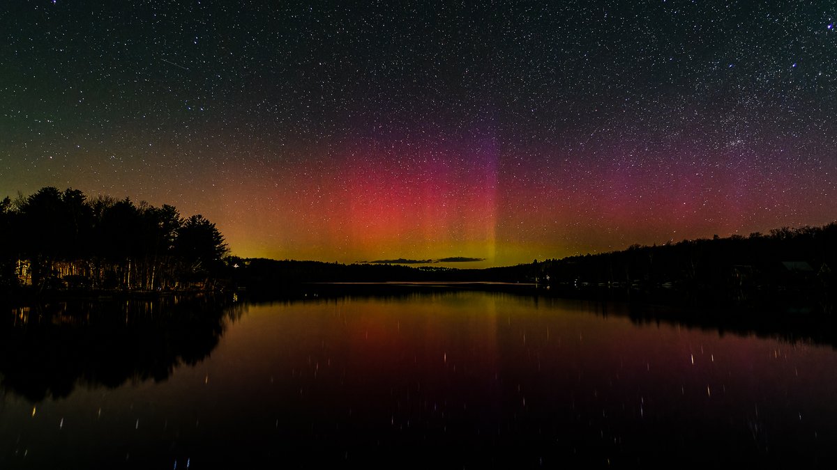 An unexpected treat!
I woke up at 3AM to check out the Milky Way after the moon went down and found the #aurora, as pretty as ever. The Kp Index was only 3+, so I was surprised it was there at our latitude. Captured at 3:42AM in Goshen, MA.
<a href="/TamithaSkov/">Dr. Tamitha Skov</a> <a href="/DHTheWeatherNut/">Western Mass Weather</a>