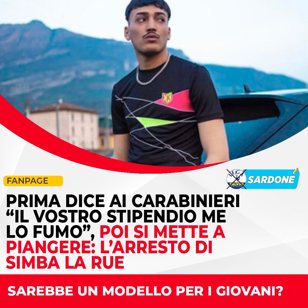 Il rapper #SimbaLaRue, al secolo Mohamed Lamine Saida, avrebbe dileggiato i carabinieri che si sono recati a casa sua. Quando ha capito che erano lì per arrestarlo, sarebbe però scoppiato a piangere. Purtroppo questo personaggio, già con una sfilza di reati tra cui una…