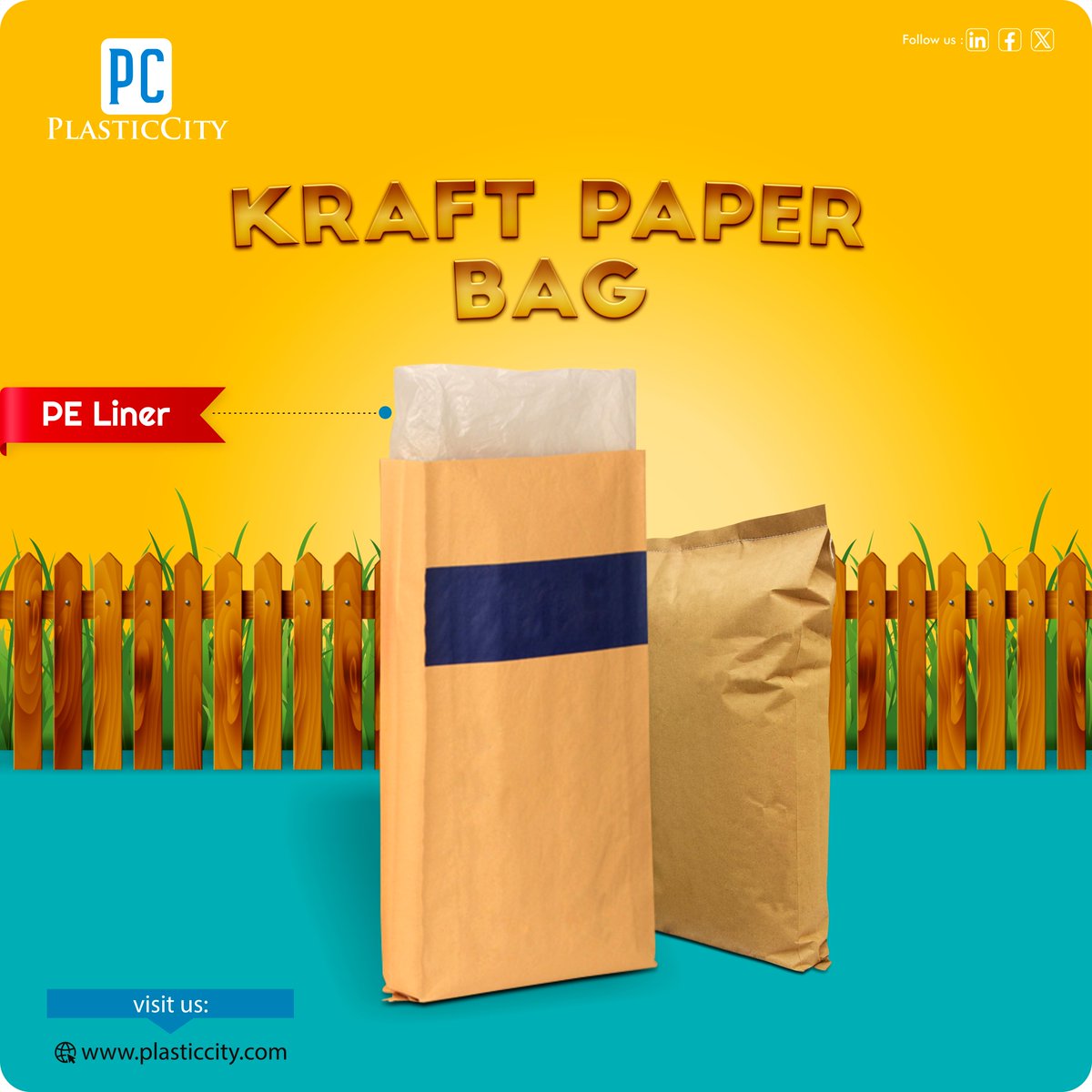 PlasticCity_Ind's tweet photo. Kraft Paper Bag for Animal Feeds is a sustainable packaging solution made from recyclable kraft paper, ensuring environmentally friendly storage and transportation.
#plasticcity #sustianability #packagingsolution #biodegradablepackaging https://t.co/ytQzZjVeeM