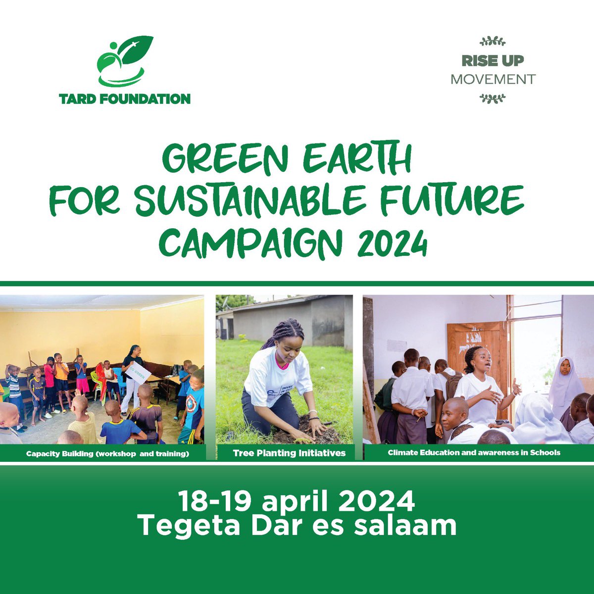 I’m so excited for our GREEN EARTH FOR SUSTAINABLE FUTURE CAMPAIGN 2024 A campaign is designed to promote Environmental Sustainability through Climate education and tree planting in schools. #JustTransition24 #Riseupmovement