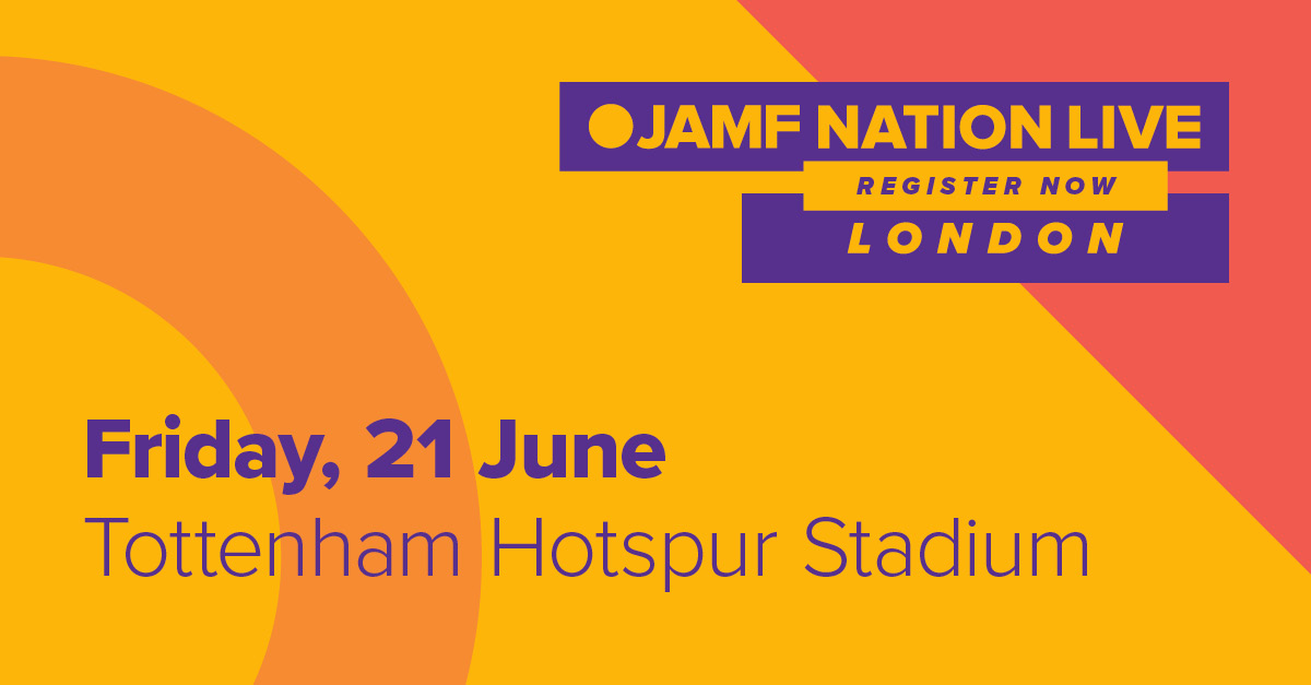 🚀 Join Jamf Nation Live London 2024 for expert tips on optimizing Jamf deployment, tackling Apple threats, mastering macOS upgrades, and securing devices with effective policies. FREE event! Level up your tech game: jamf.com/lp/jamf-nation…