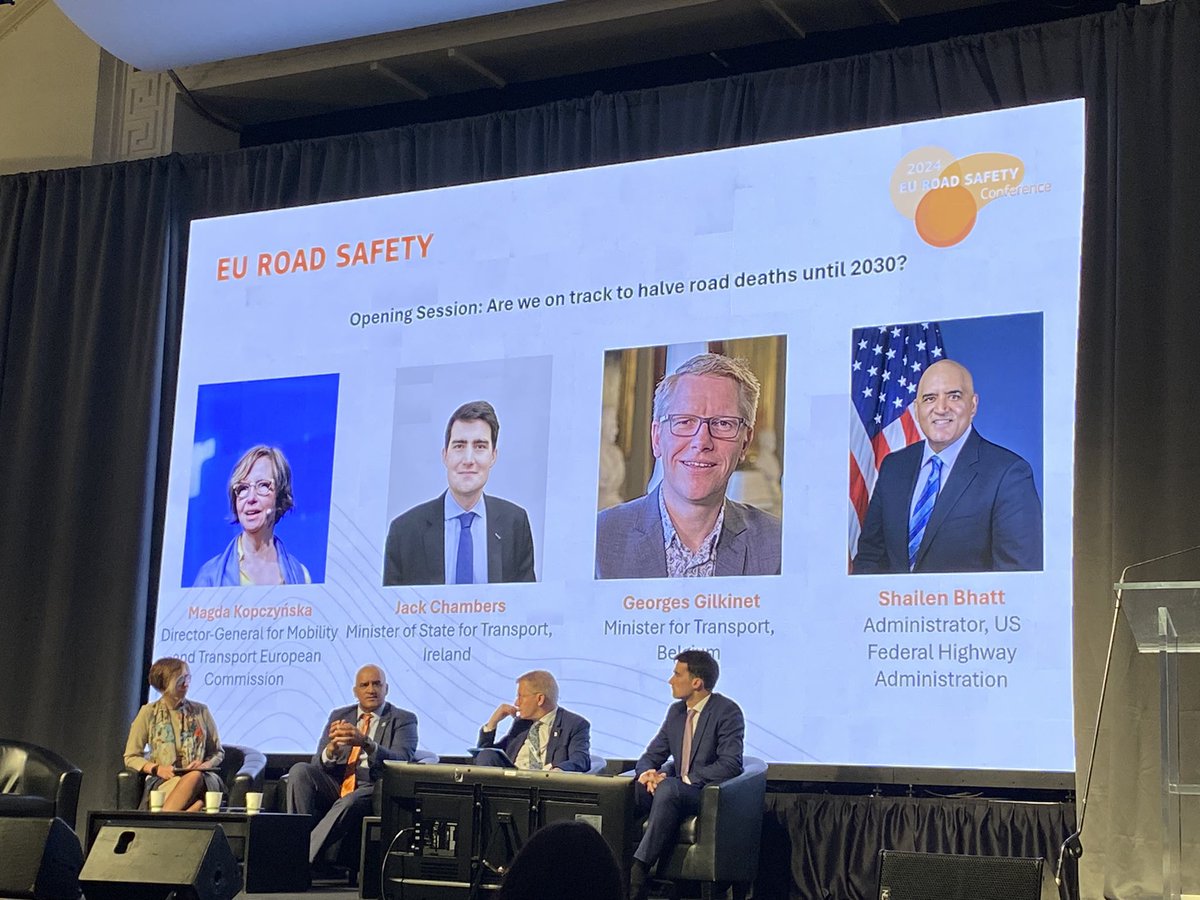 Road safety is an emergency but nobody treats it as an emergency!’ – Administrator Shailen Bhatt, US Federal Highway Administration at today’s #RoadSafety conference #TRA2024