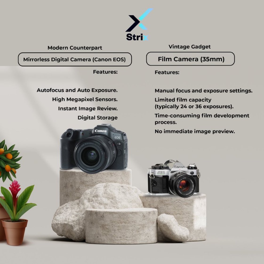 If someone were to dash you a camera, would you prefer a digital camera or a vintage one?

#Thinkstrix