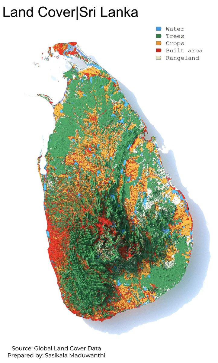 numberslka's tweet photo. 3D Elevation Map of Sri Lanka's Land Cover 🇱🇰

Awesome work by Sasikala Maduwanthi 👏👏 https://t.co/mPs6nUxrMf