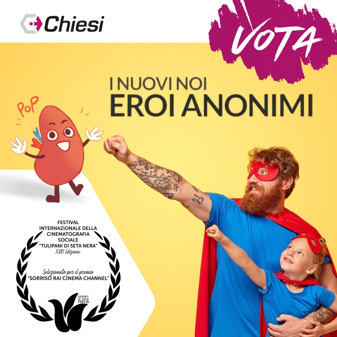 Il progetto “I Nuovi Noi” è in lizza per un importante premio cinematografico! “Eroi Anonimi” è un’iniziativa realizzata da Chiesi Italia per sensibilizzazione alla donazione di organi e per supportare i pazienti trapiantati nel loro percorso. Da questo progetto è nata la Graphic