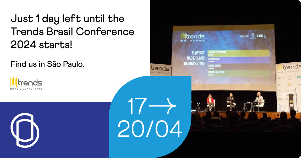 🎶 Don't forget: The <a href="/trendsbrasilcon/">Trends Brasil Conference</a> 2024 starts this week!

Our CEO will be in São Paulo from April 17- 20 to dive into panels and connect with music professionals for new business opportunities with #SonoSuite! 

Contact us! 💼🎧

#TrendsBrasilConference