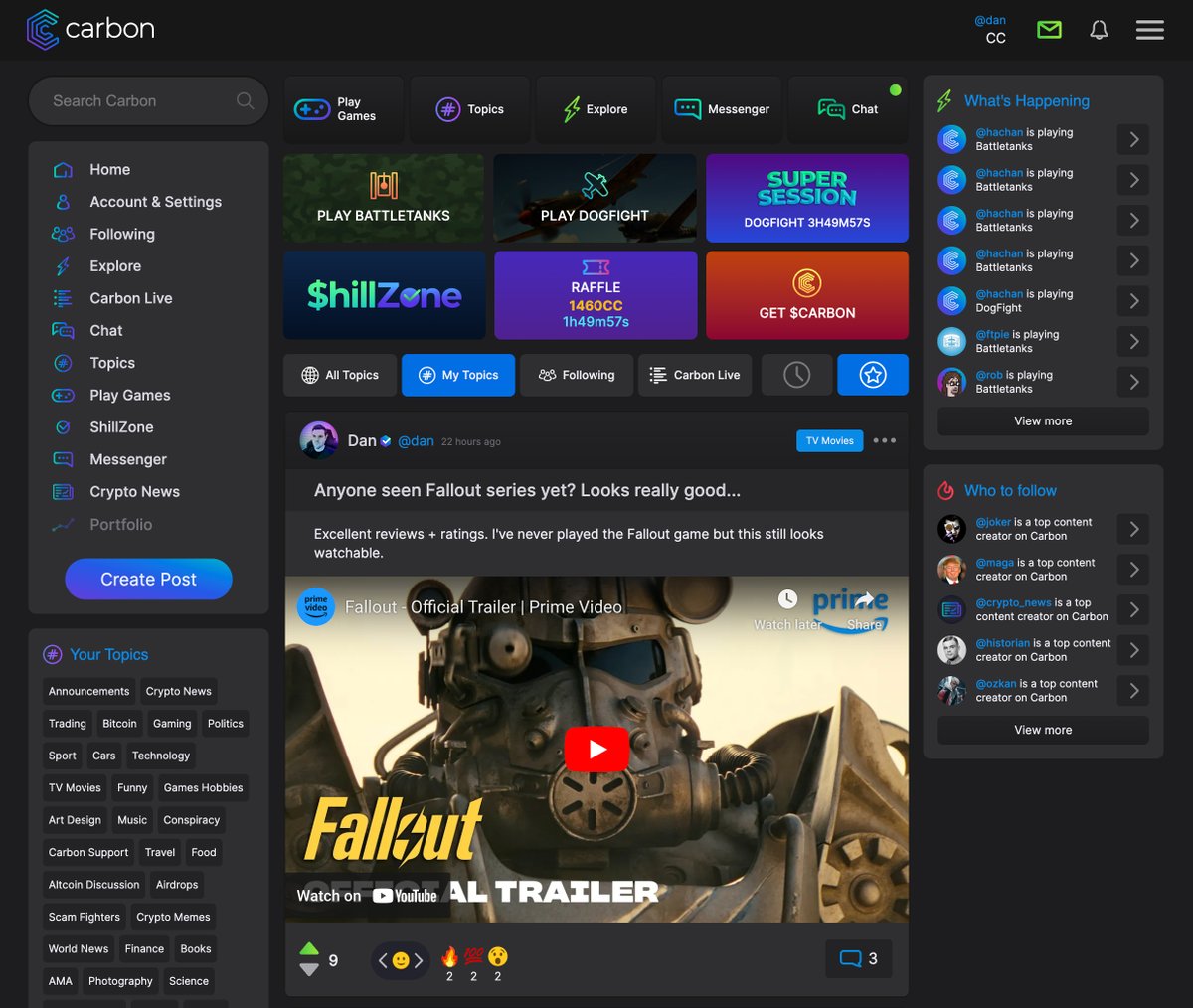 Carbon.social • $CARBON tweet media