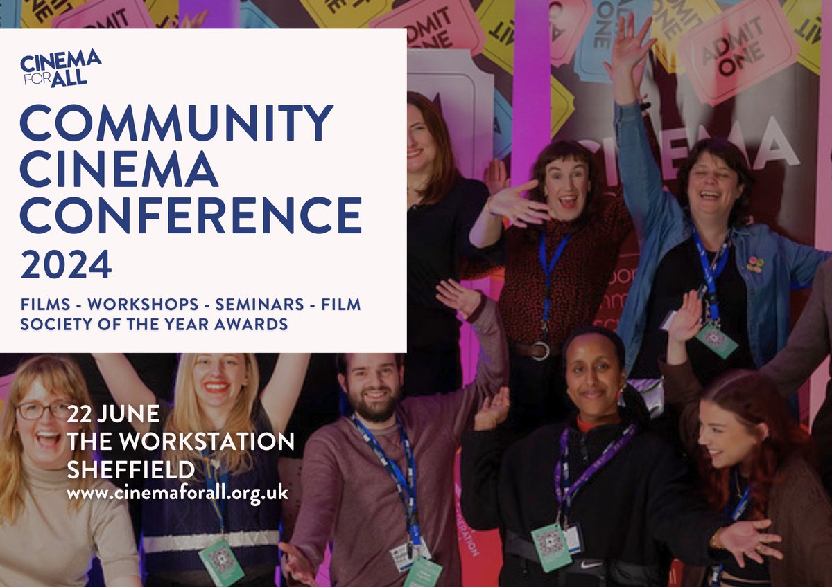 Join us for the Community Cinema Conference, the year's biggest celebration of volunteer-led cinema, with exclusive screenings, workshops and the Film Society of the Year Awards 🎞️ 📅: 22/6/24 📍: @showroomcinema + @theworkstation 🎟️: bit.ly/4byFteW