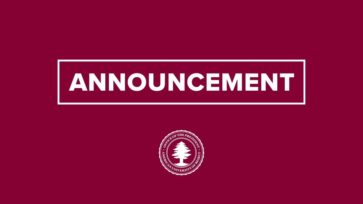 POAUB's tweet photo. "I am pleased to share with you that the American University of Beirut Medical Center (AUBMC) has officially received its sixth reaccreditation from the Joint Commission International, confirming our ongoing dedication to providing the safest and highest quality patient care along with adherence to globally recognized healthcare standards."
Read full message here: https://t.co/sf8qsUOuXL