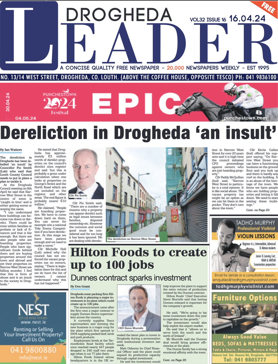 Read this week's issue at droghedaleader.ie #drogheda #midlouth #eastmeath