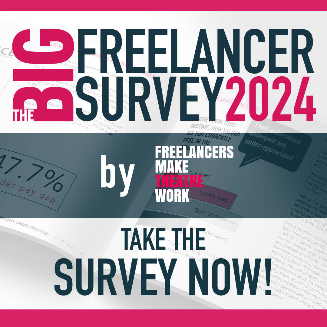 🚨 LAST PUSH - MUST CLOSE TOMORROW! 🚨 Over 11,000 of us have spoken up through The Big Freelancer Survey in the last four years, making a huge impact on policies and funding in the arts. Let's keep the momentum going - fill in this year's survey now! linktr.ee/BigFreelancerS…